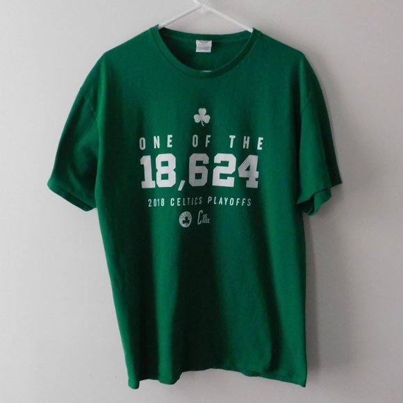 T Shirt NBA Basketball Boston Celtics One Of The 18,624 2018 Playoffs Size XL - Picture 2 of 4
